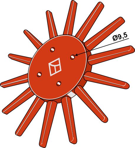 Sormikultivaattori Ø290 mm