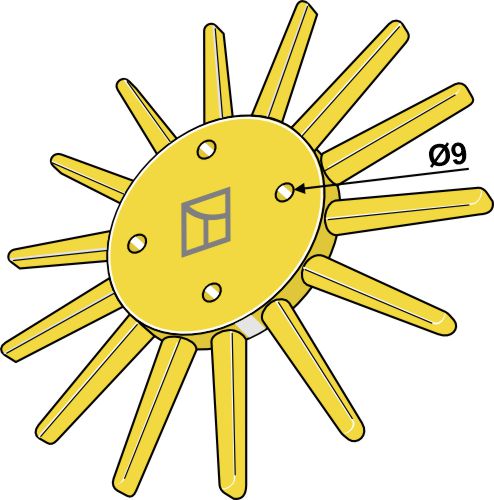 Fingerrensare Ø240 mm