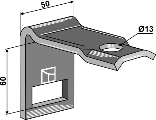 Clamp for  tine 32x10