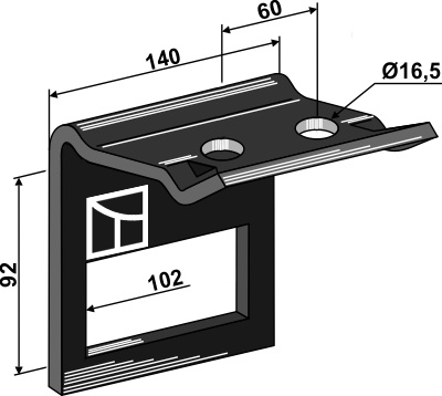 Klemme til  tand 100x16