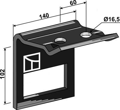Klemme til  tand 100x16