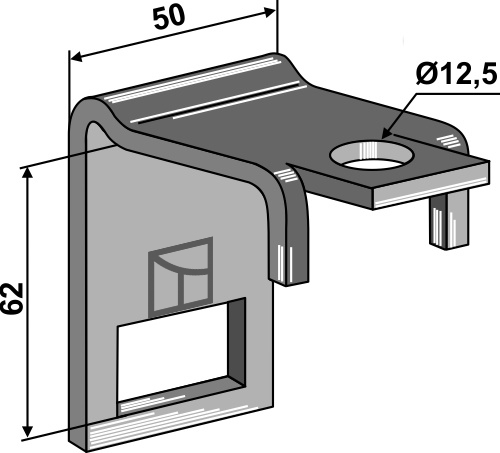 Clamp for  tine 32x12