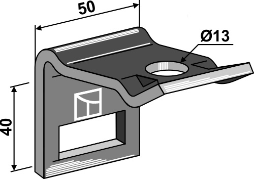 Clamp for  tine 32x12