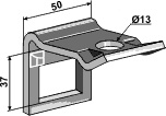 Clamp for  tine 32x12 with reinforcing spring 32x10