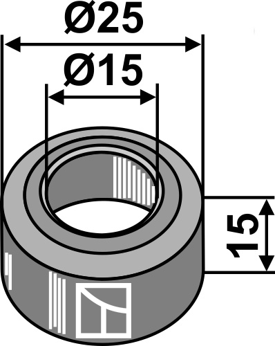 Bush Ø25x15xØ15