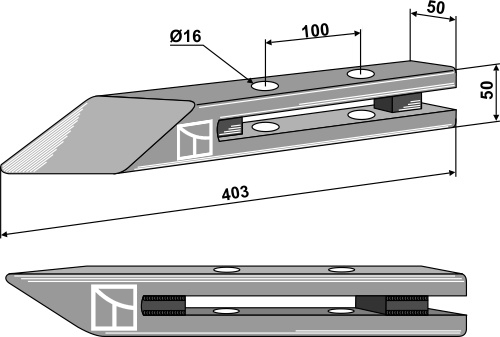 Bisonpunkt - høyre modell