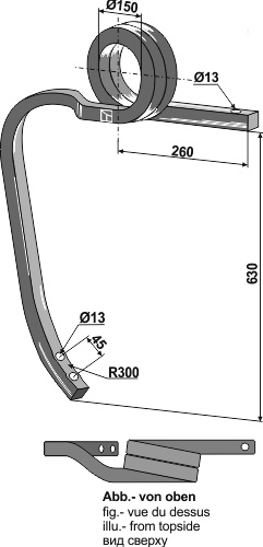 Dobbelt spiralfjeder