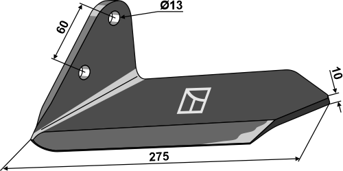 Stubble-osuus 275 mm – vasen