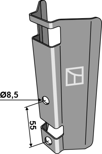 Bracket for trailing shoe