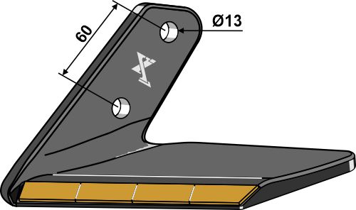 Vaihtosiipi Kova metalli - vasen