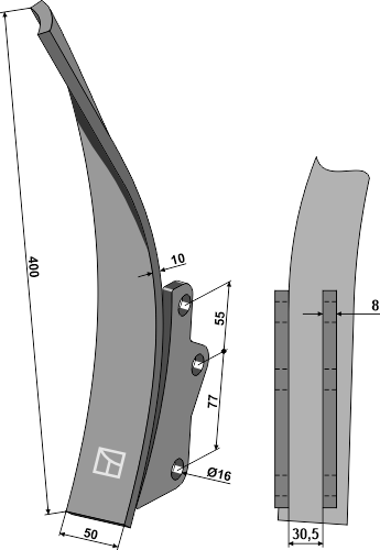 Ohjeiden osuus - vasen