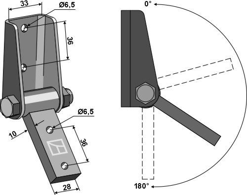 Pitch bracket adjustable
