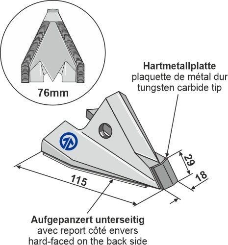 Udskiftningsspids - Kun frø