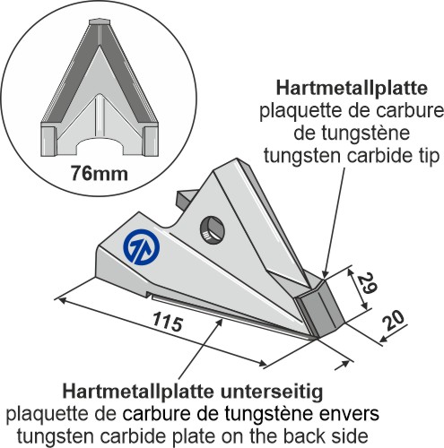 Udskiftningsspids - Kun frø