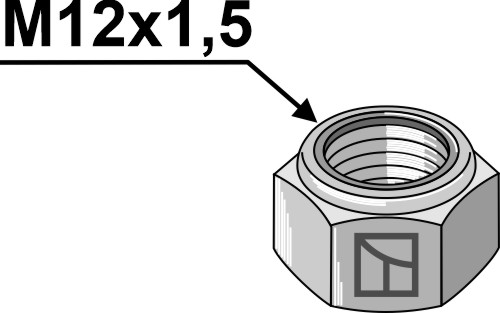 Self-locking nut M12x1,5