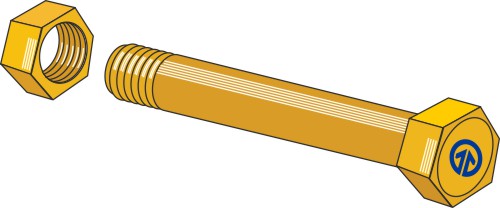 Bolt med selvlåsende mutter