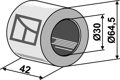 Hårdttræslager - Ø30 mm