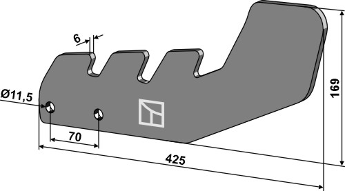 Nivelleringsfod 425 mm