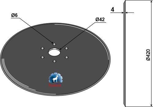 Kylvökiekko Ø420x4