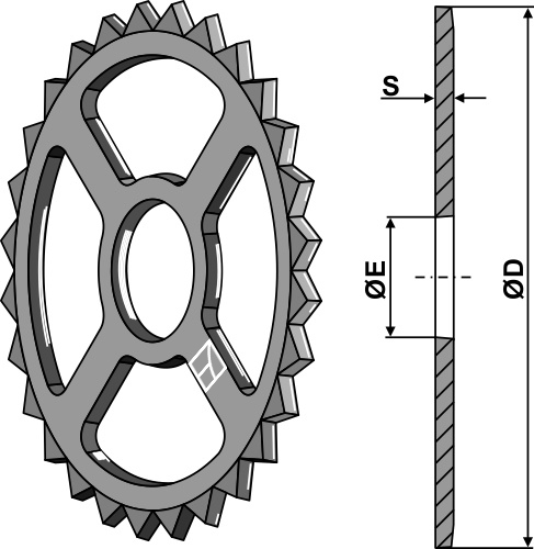 Katkaisurenkaan halkaisija – Ø530 mm
