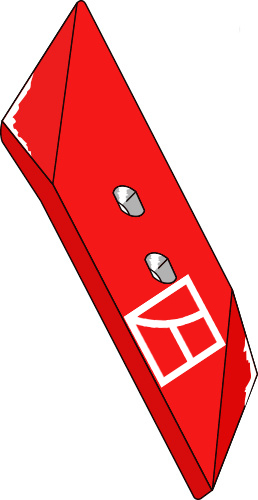 Vendbart spids 70x15 - venstre