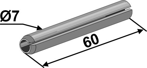Clamping pin - Ø7x60