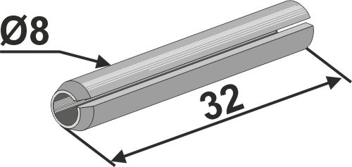 Klemstift - Ø8x32