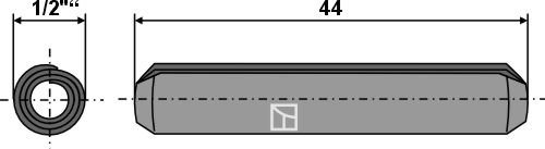 Spiral pin - 1/2''x44