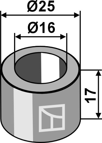 Bush Ø25x17xØ16