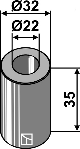 Bøssing 35xØ22xØ32