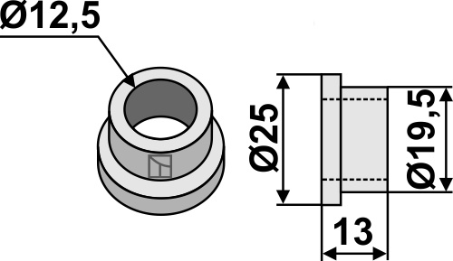 internal bush 13xØ12,5xØ25