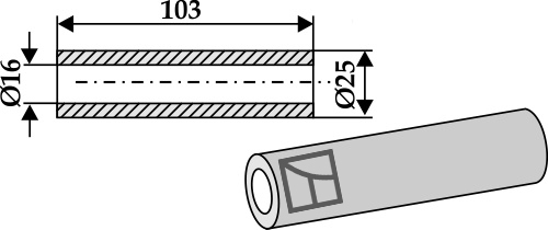Bush 103 x Ø16 x Ø25