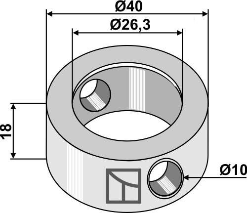 Spændering 18xØ26,3xØ40