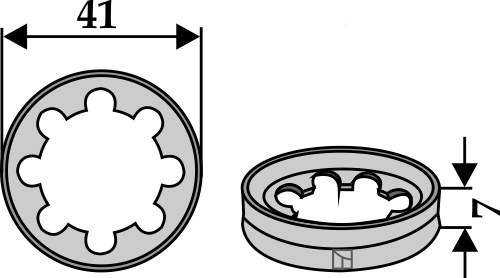 Washer Ø41x7