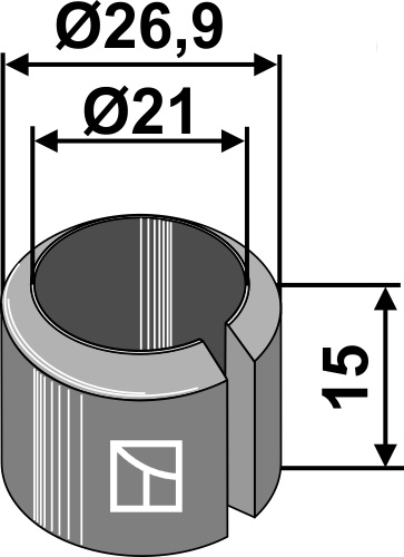Clamping bush 15xØ21xØ26,9