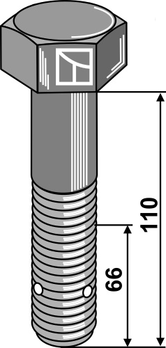 Hexagon bolt - M24x3 - 10.9