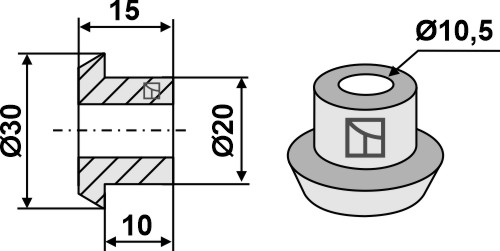 Foring for halmhakkekniv