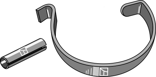 Spring and spring-pin for bearing shell