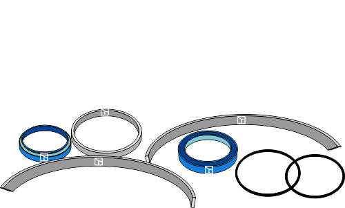Tætningssæt til hydrauliske topstænger produceret i 94/95