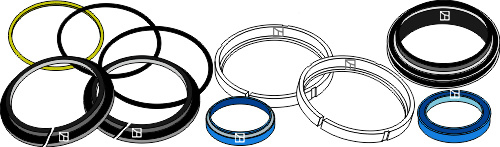 Sealing kit for hydraulic top-links produced from 96 until today
