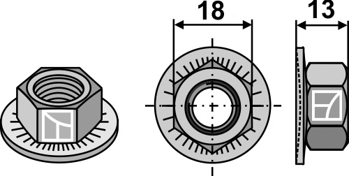 Kuusiomutteri - M12x1,75